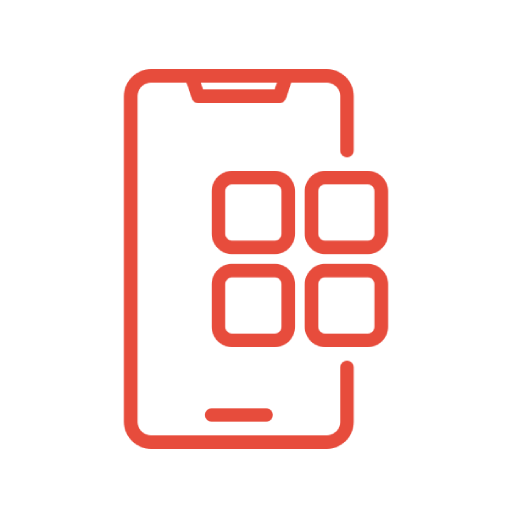 app development red icon png