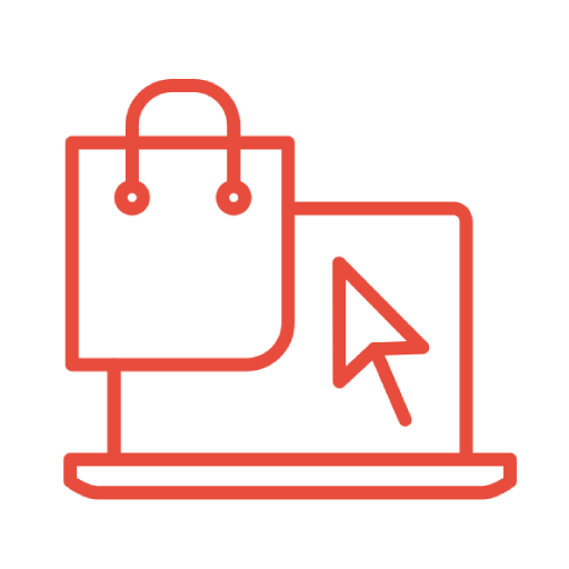ecommerce red icon png